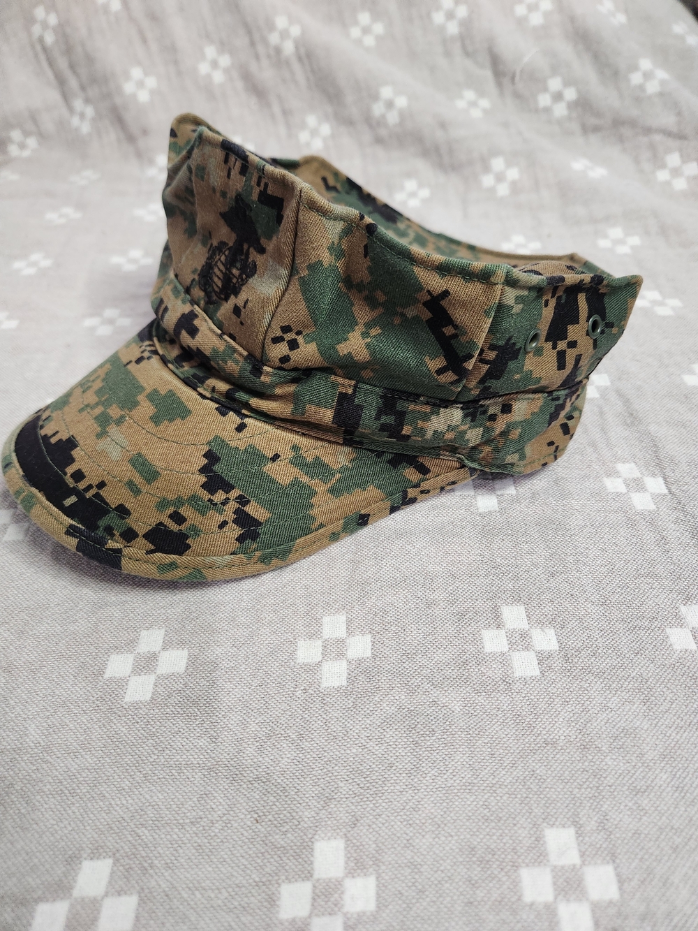 USMC Marpat Woodland Digital Camo Garrison Cover Hat Sekri Industries EGA S